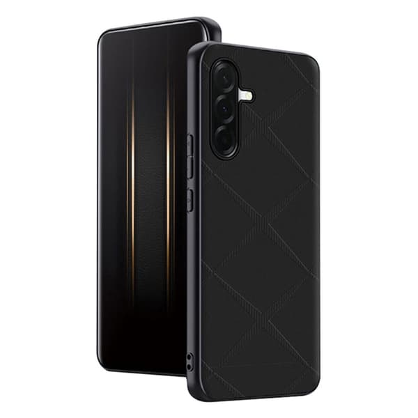 Mobilskal för Samsung Galaxy S26 Plus TPU + Konstläder - Svart