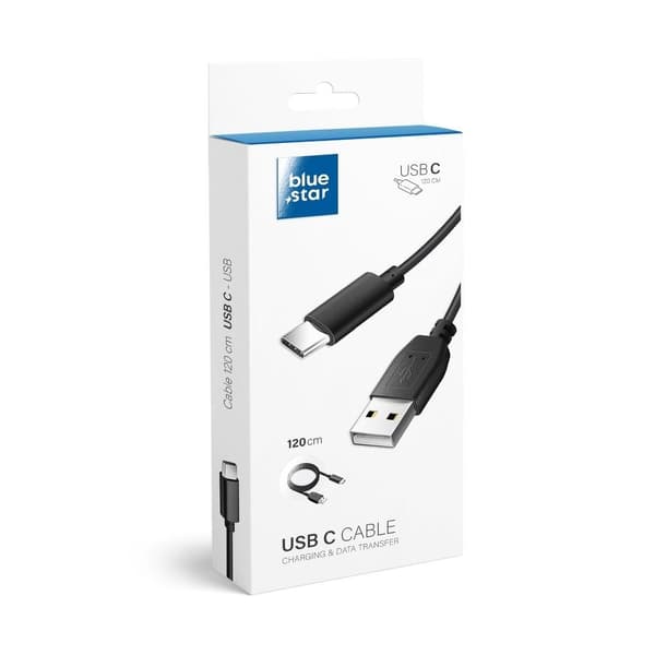 Blue Star USB-C til USB-A kabel 1,2 m