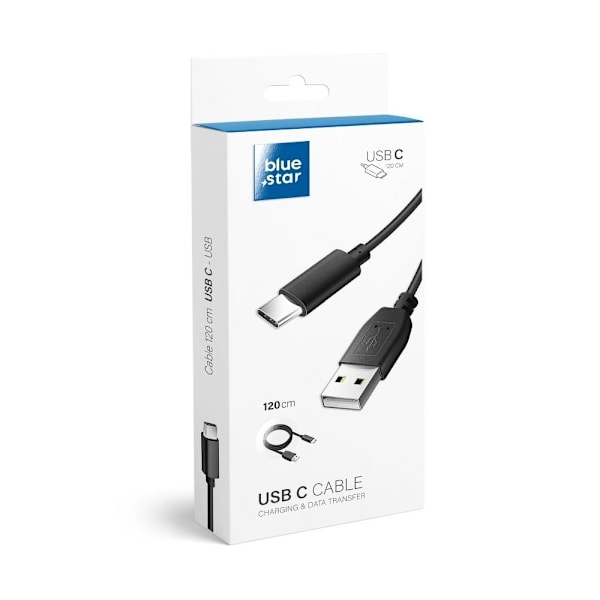 Blue Star USB-C till USB-A kabel 1.2 m