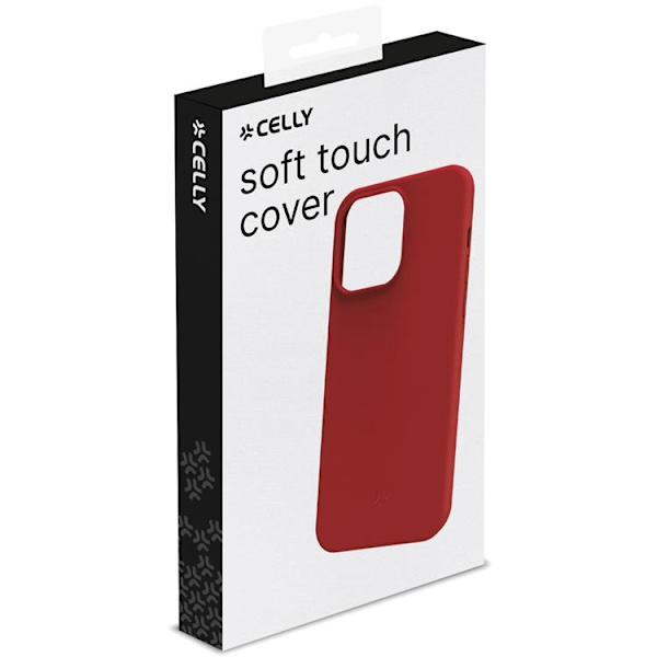 Celly Mobilskal till iPhone 16 Cromo Soft Rubber - Röd Röd