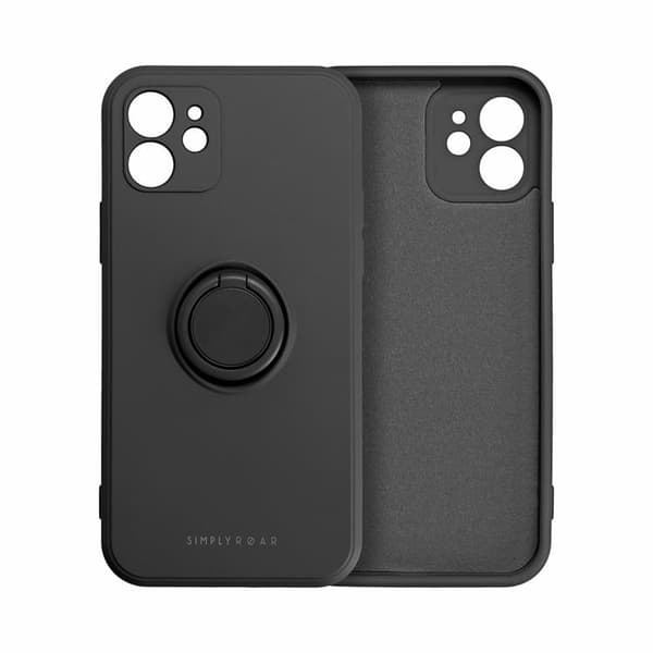 Roar Telefontaske til Galaxy S25 Plus Ringholder Rav - Sort Svart