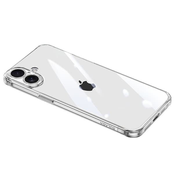 SULADA Mobilskal till iPhone 16 TPU + Härdat Glas Stöttåligt Transparent