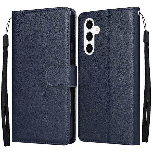 Samsung Galaxy S26 / S26 Pro Plånboksfodral Ställ Konstläder - Blå