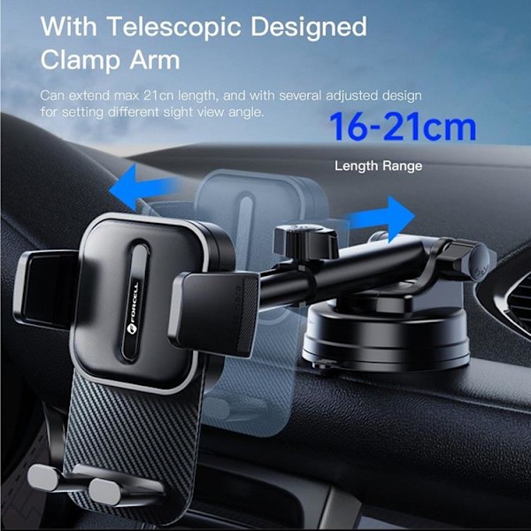 Forcell Bilhållare Magnetic F-Grip Guardian - Svart Svart