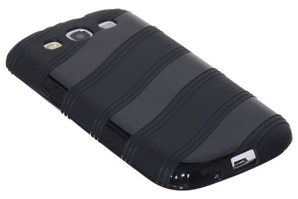 Wave FlexiCase Cover til Samsung Galaxy S3 i9300 (Sort) Black