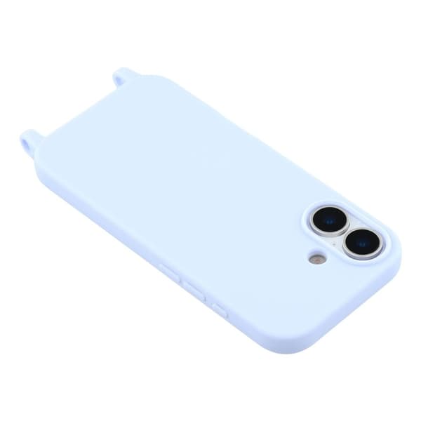 Mobilskal till iPhone 17 TPU Shockproof med Lanyard - Ljuslila Lila