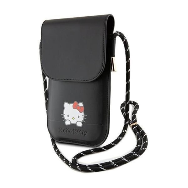 Hello Kitty Halsbandsfodral Läder Daydreaming - Svart Svart