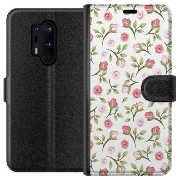 Pungcover til OnePlus 8 Pro med Blomstret