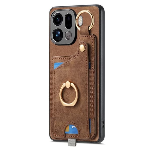Oppo Find X9 Pro 5G Plånboksfodral KonstLäder - Brun