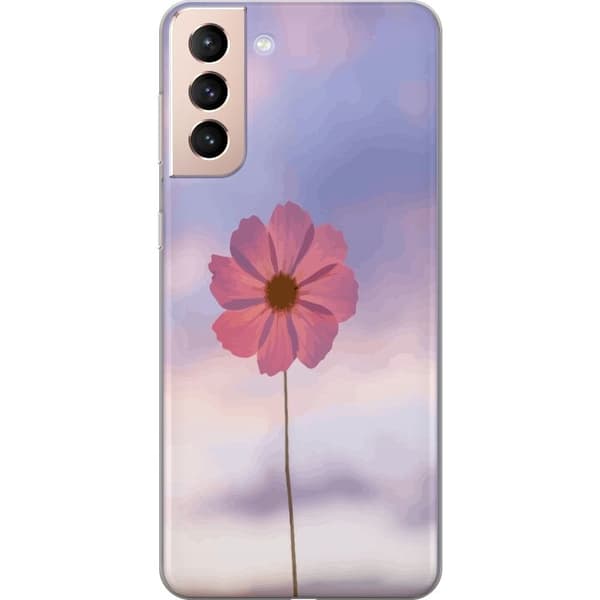Mobilskal till Samsung Galaxy S21 med Rosa blomma