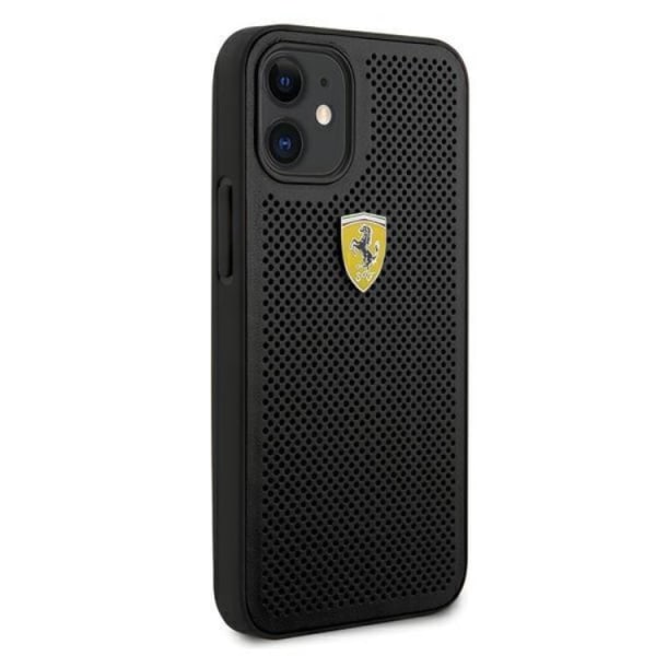 Ferrari On Track Perforated Skal iPhone 12 Mini - Svart