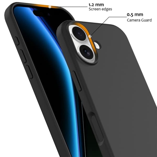 Mobilskal till iPhone 17 MagSafe Silikon Anti-Drop - Svart Svart