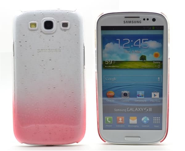Raindrop Bagsidecover til Samsung Galaxy S3 i9300 (Rosa) Pink