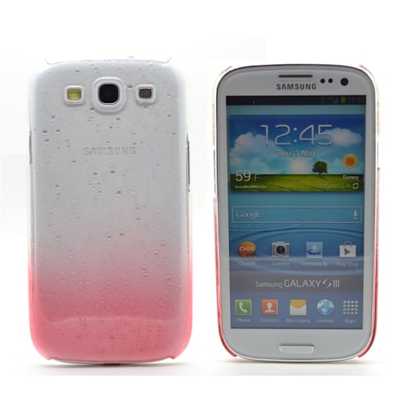 Raindrop Baksideskal tillSamsung Galaxy S3 i9300 (Rosa) Rosa