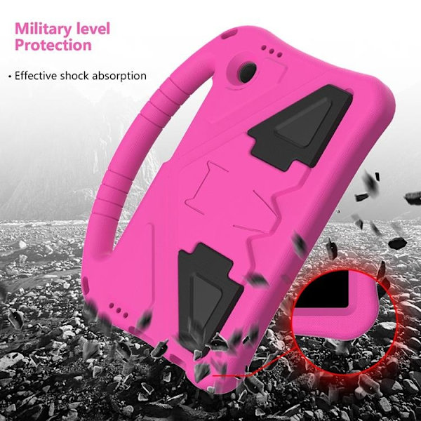 Mobilskal till Galaxy Tab A9 Kickstand Shockproof - Rosa Rosa