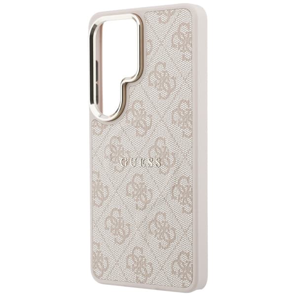 Guess Mobilskal För Galaxy S26 Ultra MagSafe 4G Embossed Ring - Rosa Rosa