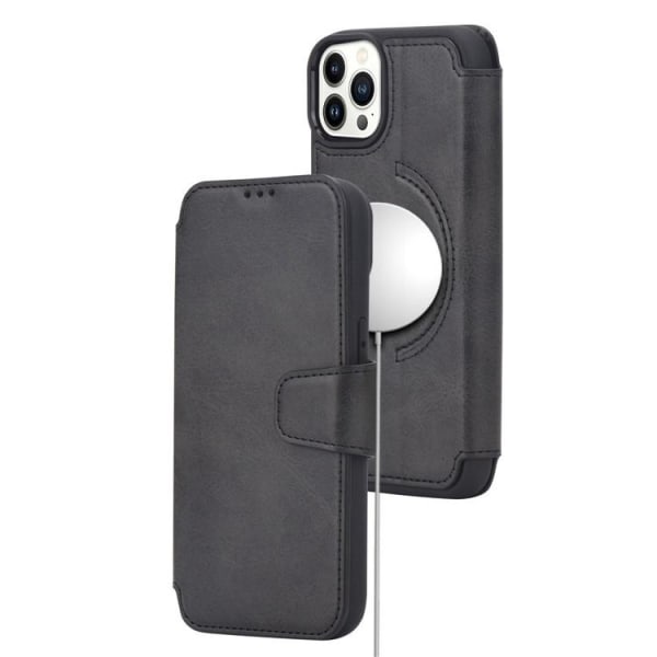 iPhone 13 Pro Max -lompakkokotelo Magsafe Magnetic - musta
