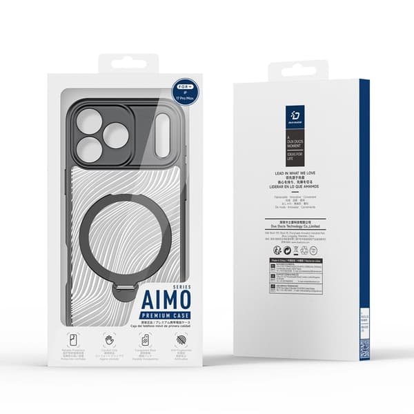 Dux Ducis Telefontaske til iPhone 17 Pro Max Magsafe Magnetisk Aimo - Sort Svart