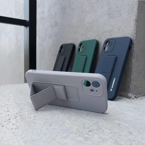 Wozinsky Kickstand Silikone Taske til Samsung Galaxy S21 Plus 5G - Rød Red