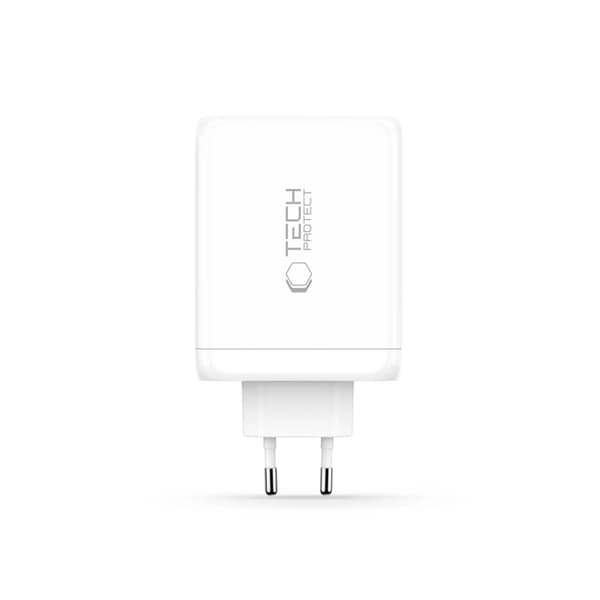 Tech-Protect 4-ports hurtigoplader 200W QC3.0 NC200W-GAN Vit