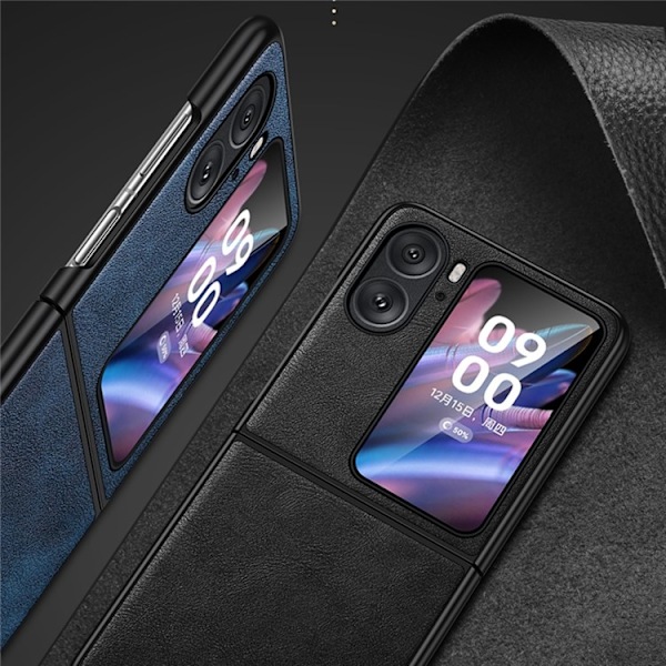 SULADA Oppo Find N2 Flip Mobilskal PU-Läder - Svart