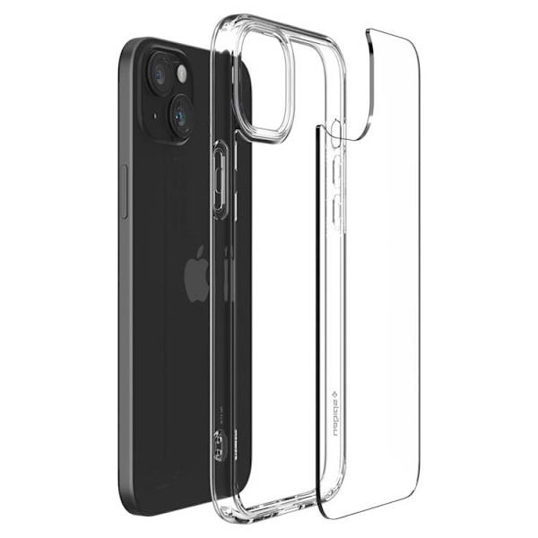 Spigen iPhone 15 Mobilskal Ultra Hybrid - Crystal Clear