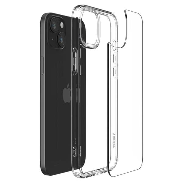 Spigen Mobilskal till iPhone 15 Ultra Hybrid - Crystal Clear Transparent