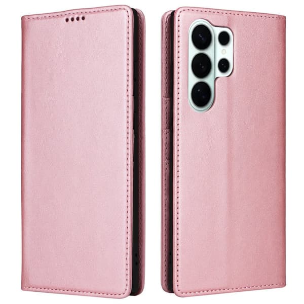 Plånboksfodral för Samsung Galaxy S26 Ultra RFID Blocking Konstläder - Rosa