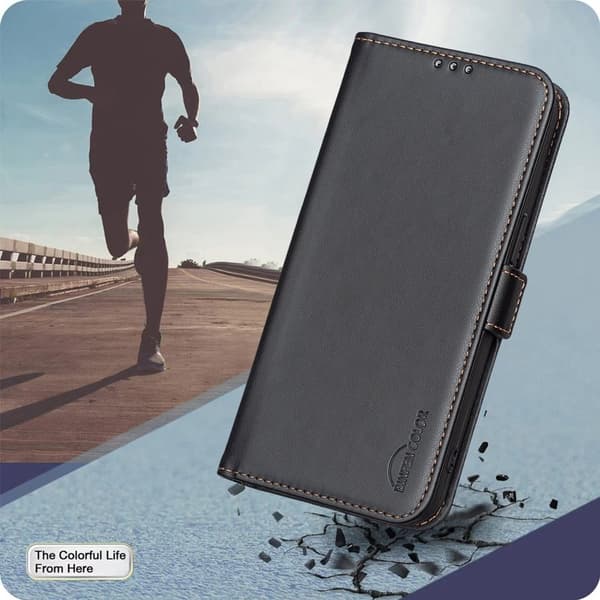 BINFEN Samsung Galaxy S26 Pro Plånboksfodral Konstläder Flip Folio - Svart