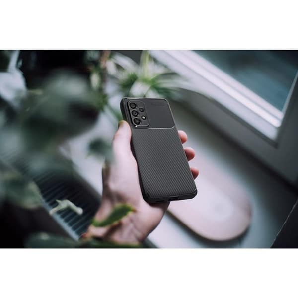 Telefontaske til Galaxy S25 Carbon Premium - Sort Black