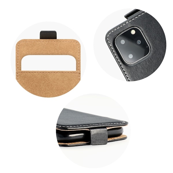 Flip fodral med kortfack till XIAOMI Redmi 9AT / Redmi 9A Svart Svart