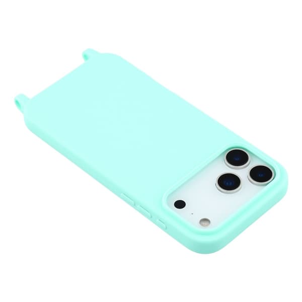 Mobilskal till iPhone 17 Pro Max TPU Shockproof med Lanyard - Mintgrön Grön