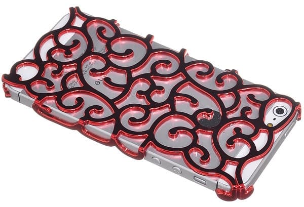 Mønstret Bagsidecover til Apple iPhone 5/5S/SE (Rød) Red