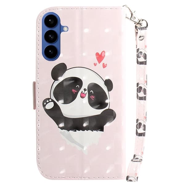 Plånboksfodral för Samsung Galaxy S26 Plus Konstläder - Love Heart Panda