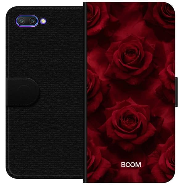 Plånboksfodral till Honor 10 med Crimson Rose