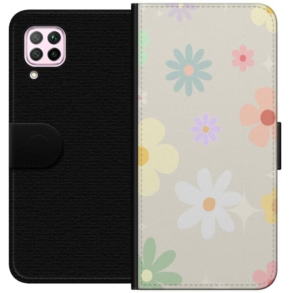 Plånboksfodral till Huawei P40 lite med fejdande blommor