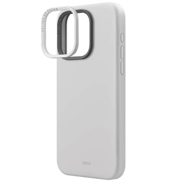 Uniq iPhone 15 Pro Max Mobilskal Magsafe Lino Hue - Grå