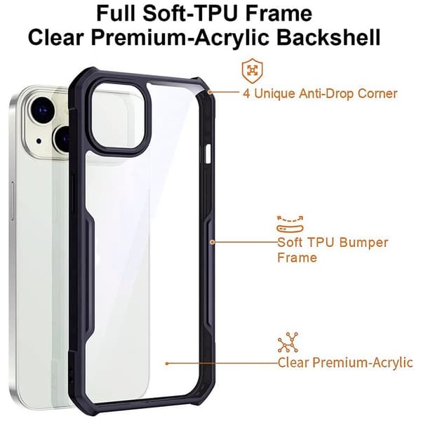 XUNDD Mobilskal till iPhone 13 Scratch-resistant Anti-fall Svart