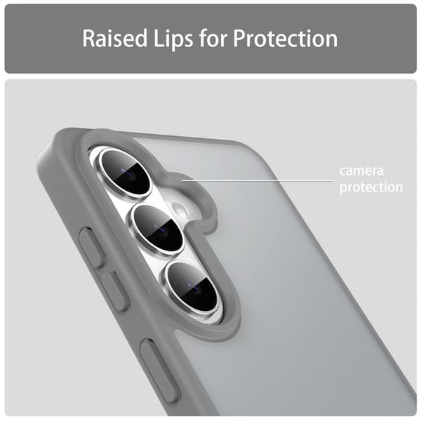 Samsung Galaxy S26 Skal Touch Matte Anti Drop TPU - Silver