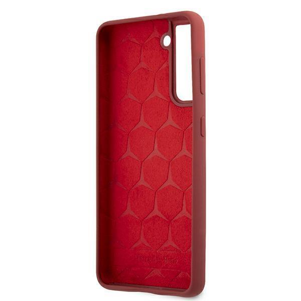 Mercedes Silicone Line Cover Galaxy S21 Plus - Rød Red