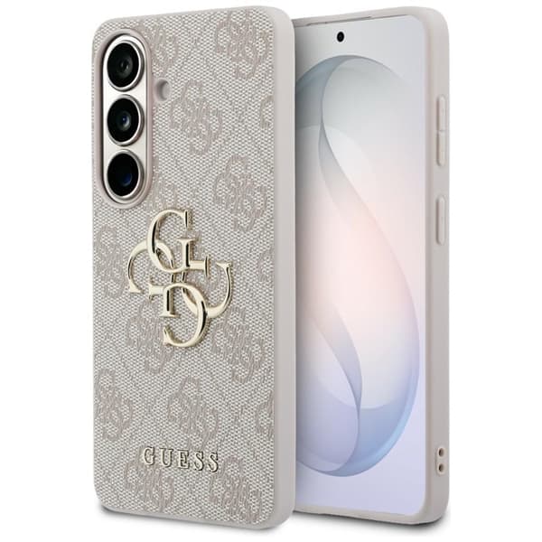 Guess Mobilskal För Galaxy S26 Plus MagSafe 4G Big Metal Logo - Rosa Rosa