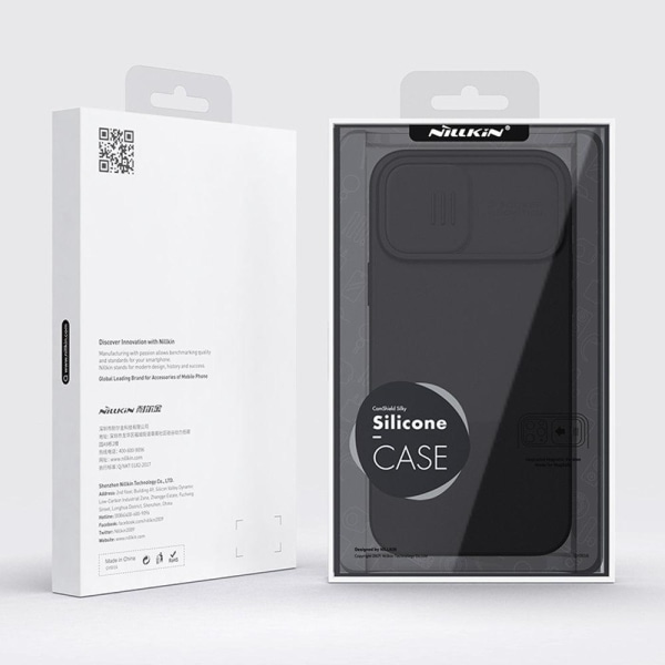 Nillkin CamShield Silky Silikone Cover til iPhone 13 Pro Max - Blå Blue