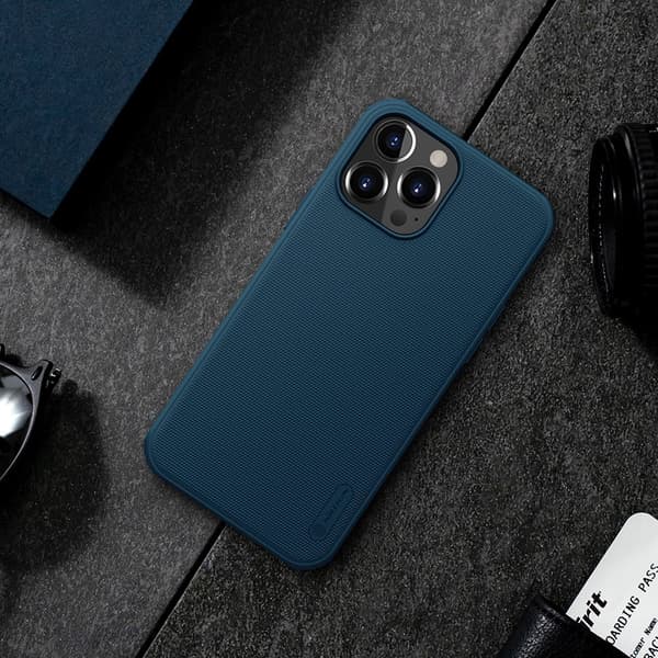 Nillkin Super Frosted Shield Pro Cover iPhone 13 Pro Max - Blå Blue