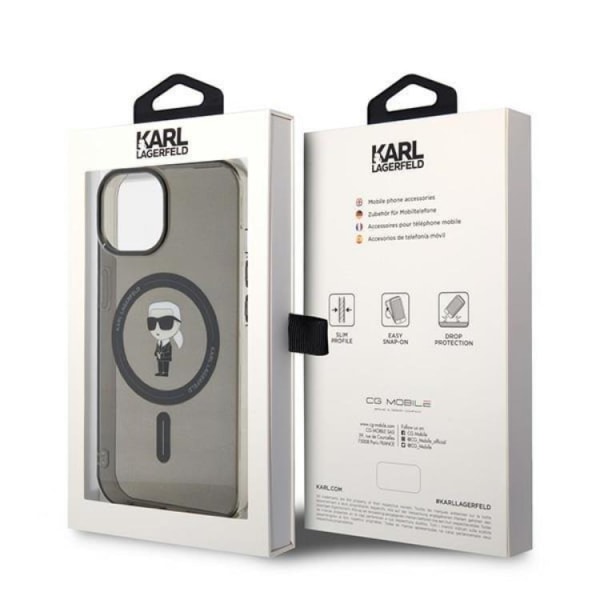 Karl Lagerfeld iPhone 15 Mobilskal Magsafe IML Ikonik