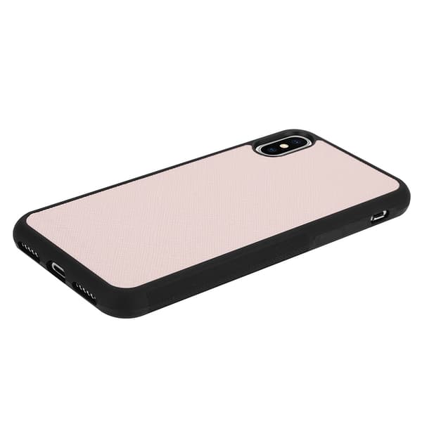 Boom Saffiano Taske til iPhone X/XS - Lyserød Pink