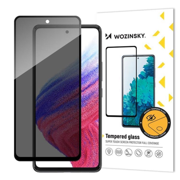 Wozinsky Galaxy A53 5G näytönsuoja karkaistua lasia Anti Spy Tietosuoja