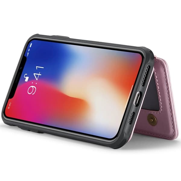 JEEHOOD J05 Mobilskal till iPhone X / XS Läder MobilRosa