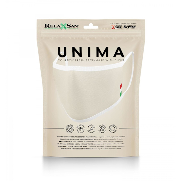 UNIMA Fresh Mask - Ansiktsmask/Munskydd i textil Beige/Vit