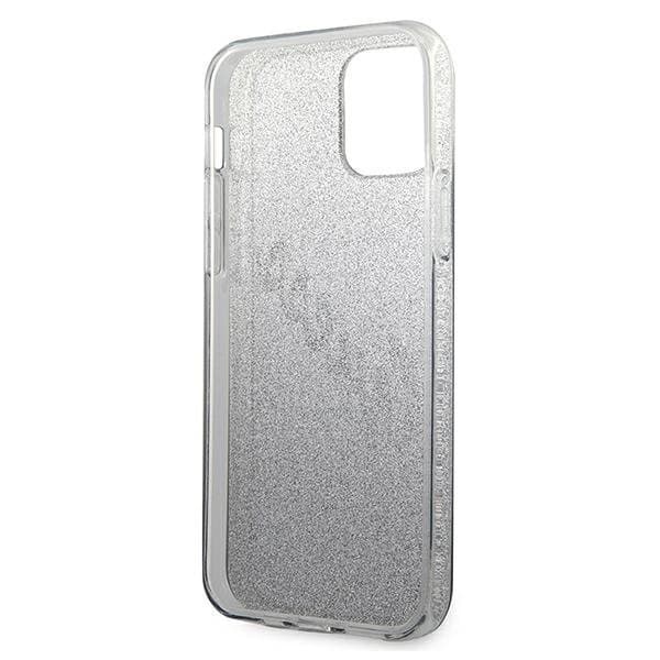 Guess Skal iPhone 12 Mini Glitter Gradient Script - Sort Black
