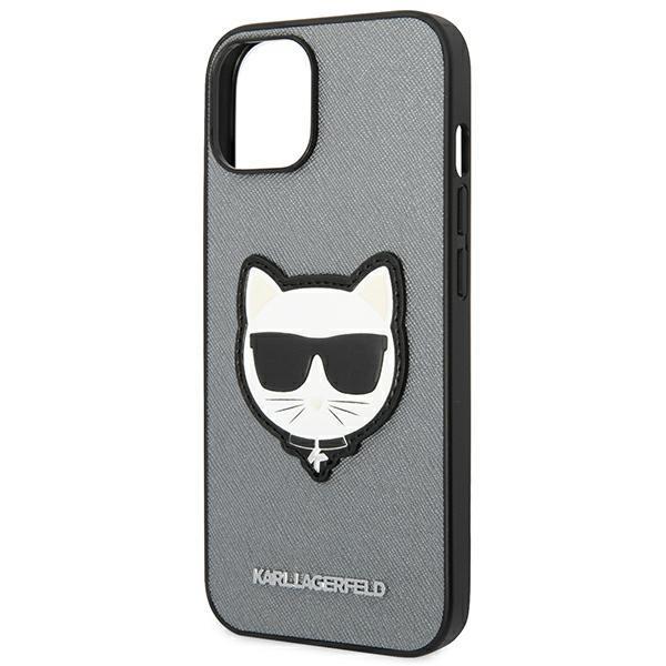 Karl Lagerfeld iPhone 14 Plus -kotelo Saffiano Choupette Head Patch